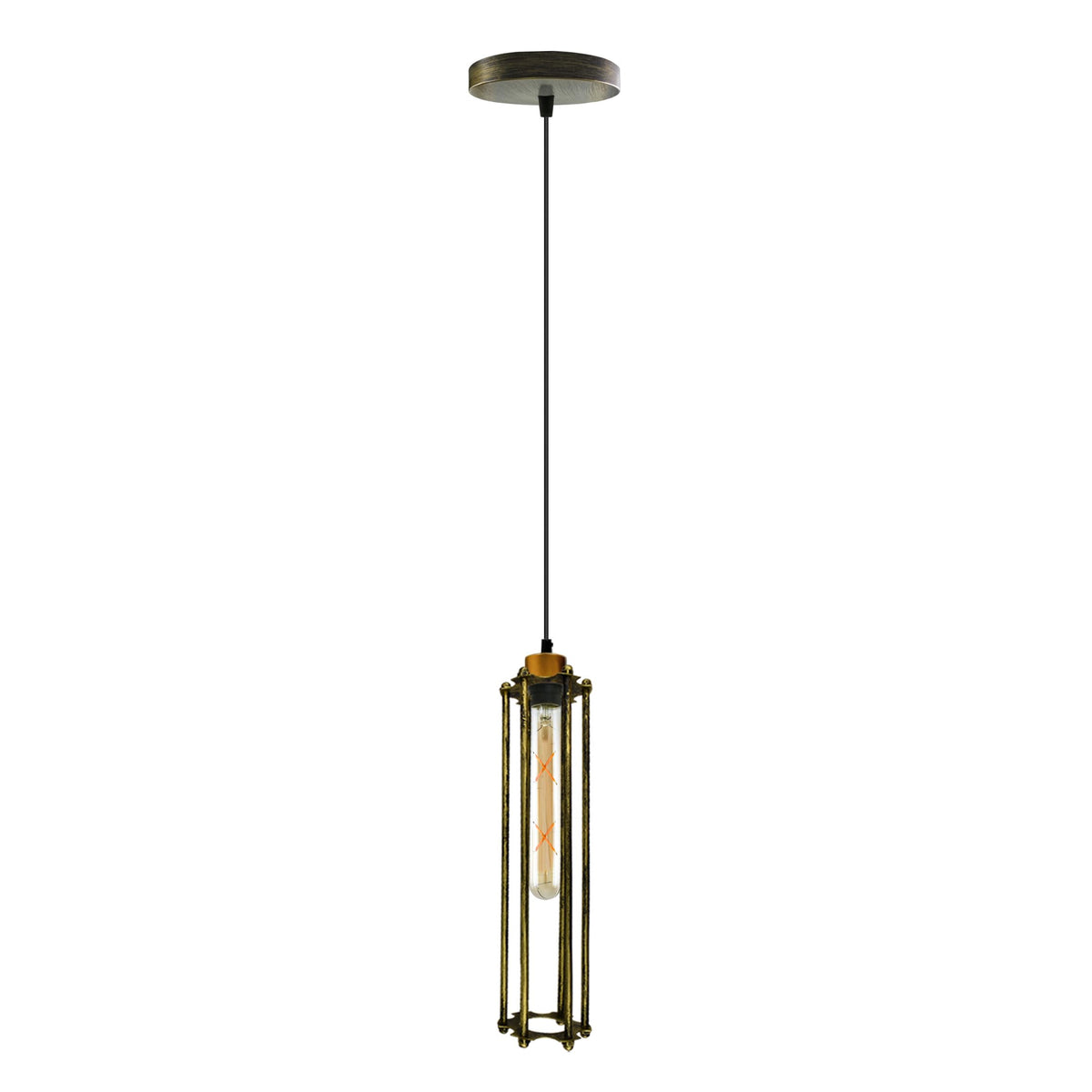 Retro Metal Pendant Light – Curvy, Gloss or Cone Shade, 3 Finishes - photo 19