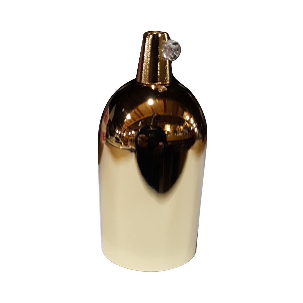 Bullet E27 Lamp Holder – Polished Metal, 9 Finishes - French Gold, Standard, Single