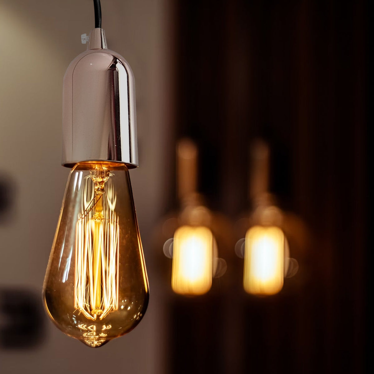 Bullet E27 Lamp Holder – Polished Metal, 9 Finishes
