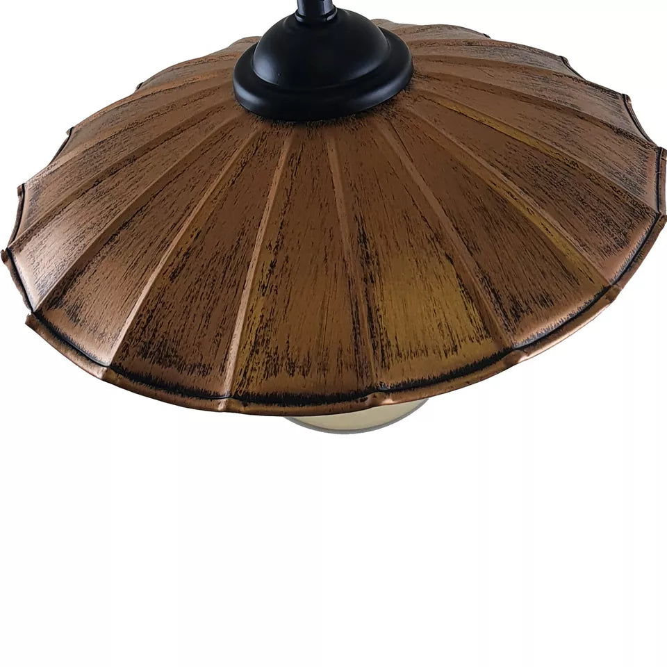 1 m Hemp Rope Pendant Light – Metal, Glass or Hemp Shades, E27 - photo 3