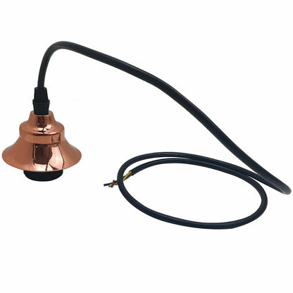 Vintage Pendant Light – Metal Dome or Cone Shade, 6 Finishes, E27 - photo 9