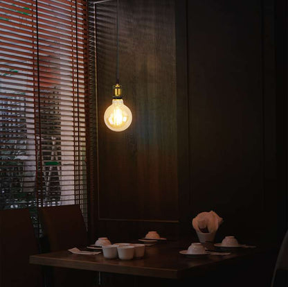 Pendant Light Fitting – Brass or Copper E27, Swag Hook Option - photo 4