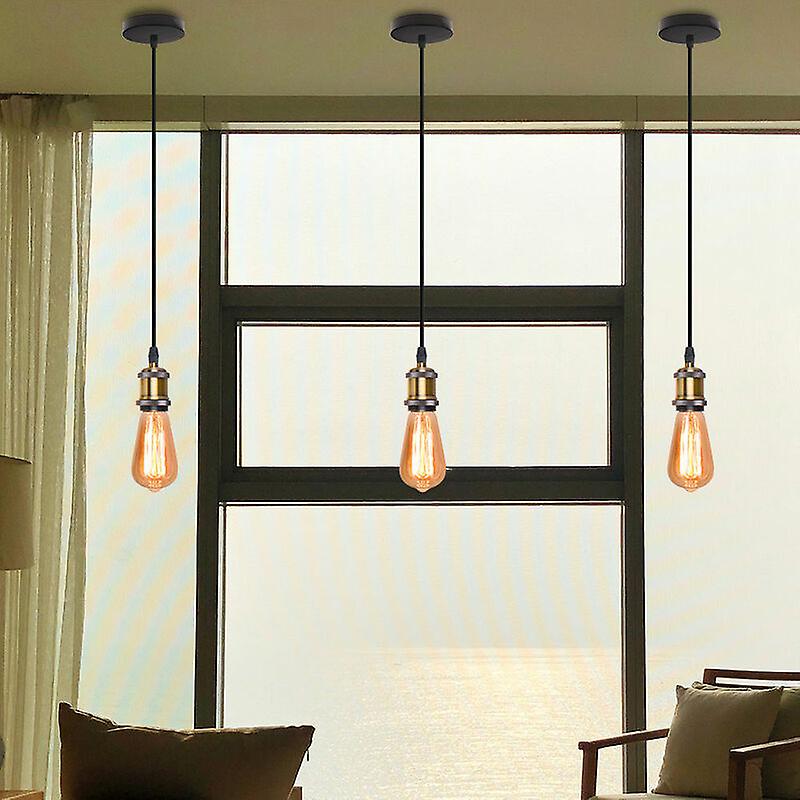Pendant Light Fitting – Brass or Copper E27, Swag Hook Option - photo 5
