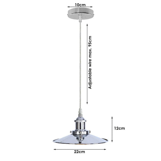 Green Brass Pendant Light – Flat Cone or Flat Shade, E27 - photo 2