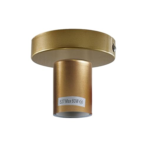 Flush Ceiling Lamp Holder – E27, 7 Colours, Optional Cage & Bulb - photo 25