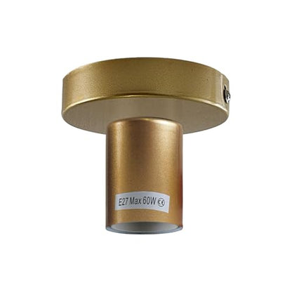Flush Ceiling Lamp Holder – E27, 7 Colours, Optional Cage & Bulb - photo 25