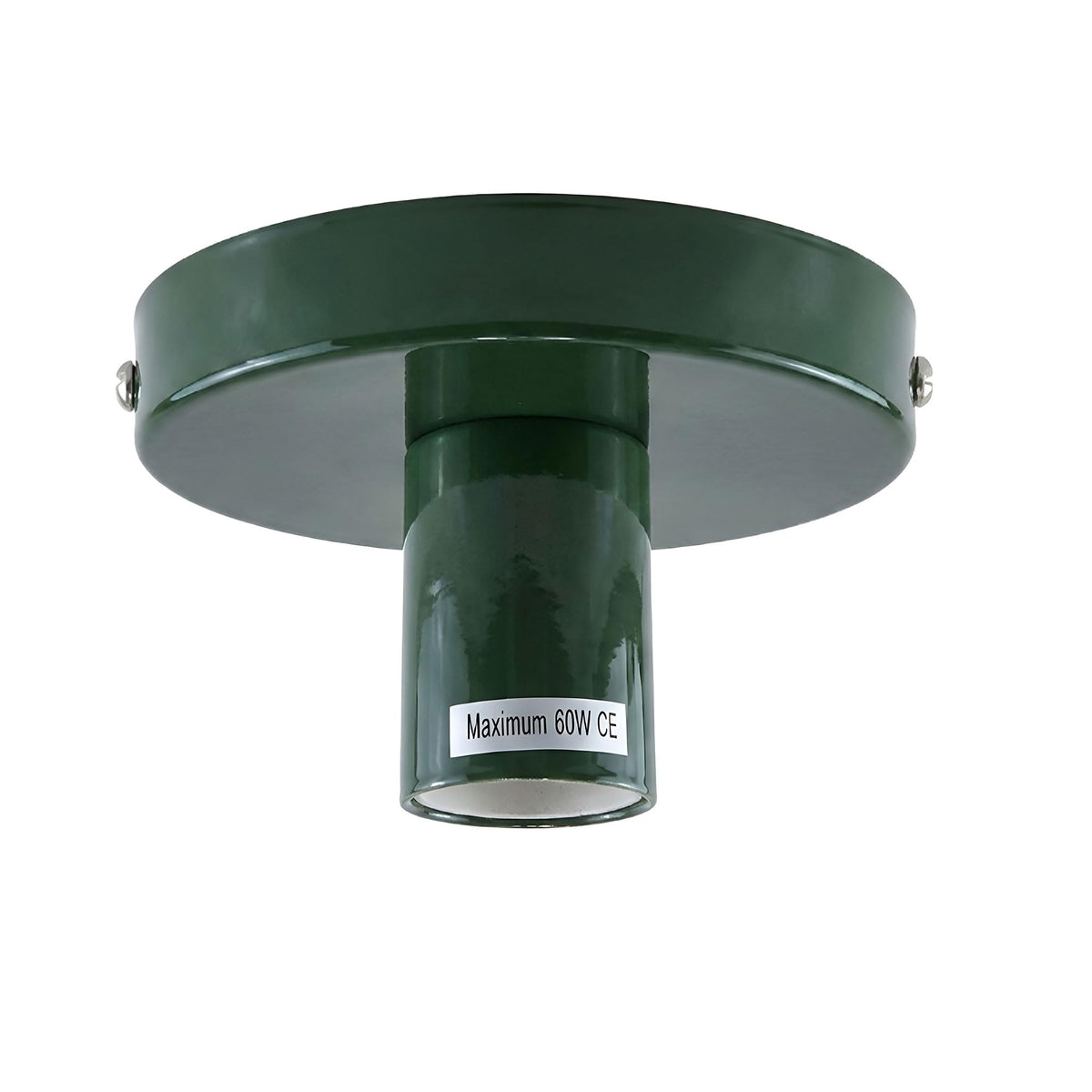 Flush Ceiling Lamp Holder – E27, 7 Colours, Optional Cage & Bulb - photo 38