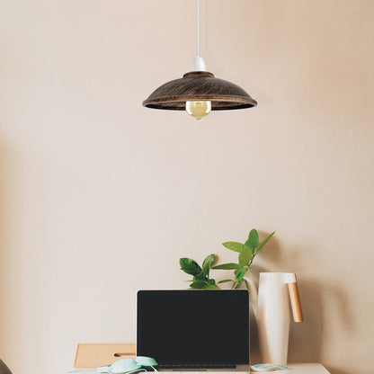 Rustic Saucer Lamp Shade 24 cm – Easy Fit, 6 Finishes - photo 12
