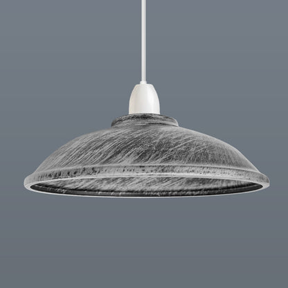 Rustic Saucer Lamp Shade 24 cm – Easy Fit, 6 Finishes - photo 14