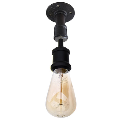 Steampunk Pipe Light Fitting – Wall or Ceiling, Rustic, E27 - photo 2