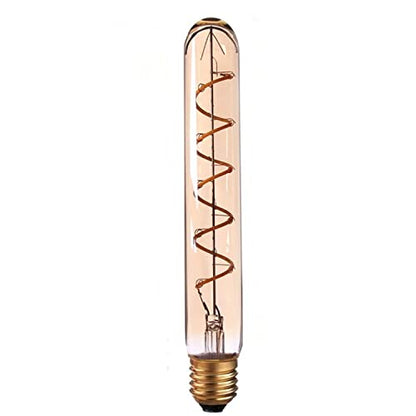 Vintage Spiral Filament LED Bulbs E27 – Globe, Diamond, Heart, Star & Tube - T185 Spiral, E27 4W, Single