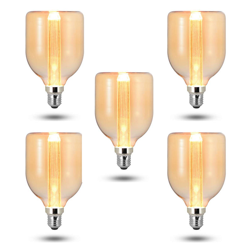Vintage Spiral Filament LED Bulbs E27 – Globe, Diamond, Heart, Star & Tube - photo 19