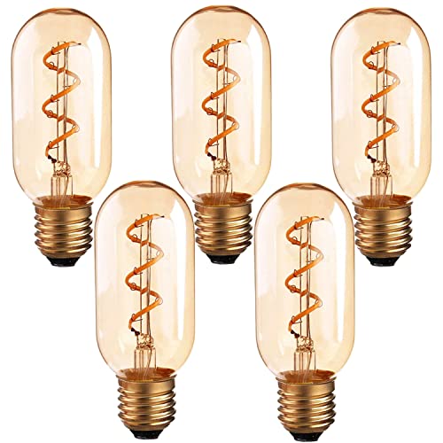Vintage Spiral Filament LED Bulbs E27 – Globe, Diamond, Heart, Star & Tube - photo 18