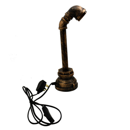 Vintage style Plug in Water Pipe Steampunk Desk Light Lamp - photo 8