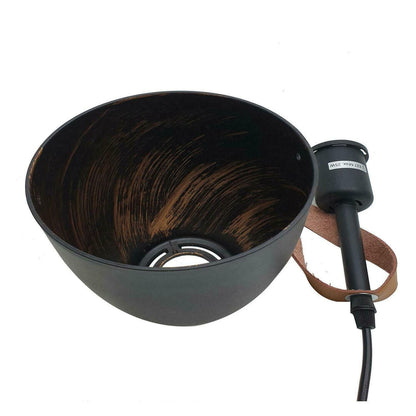 Wood Block Wall Light with Hanging Black Shade – Pack of 2 or 3 - photo 4