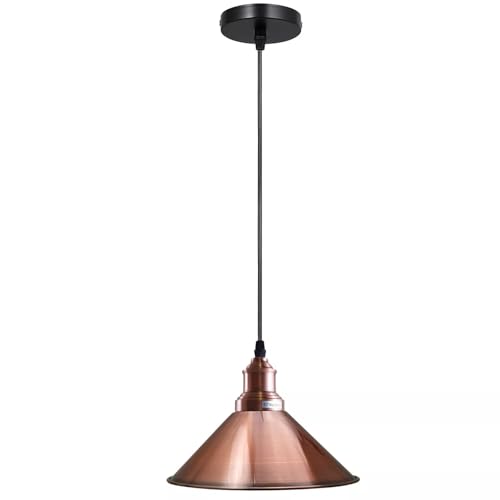 Vintage Pendant Light – E27 Holder in 6 Finishes, 60+ Shades & Cages - photo 7