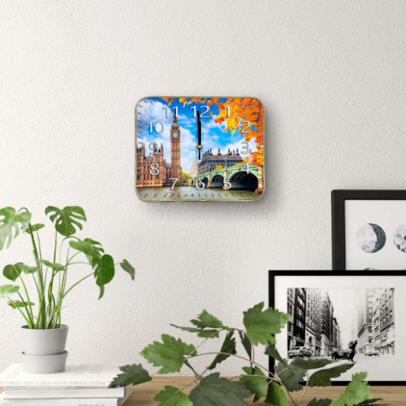 London Big Ben Wall Clock – 25 x 20 cm, Autumn Westminster Picture - photo 3