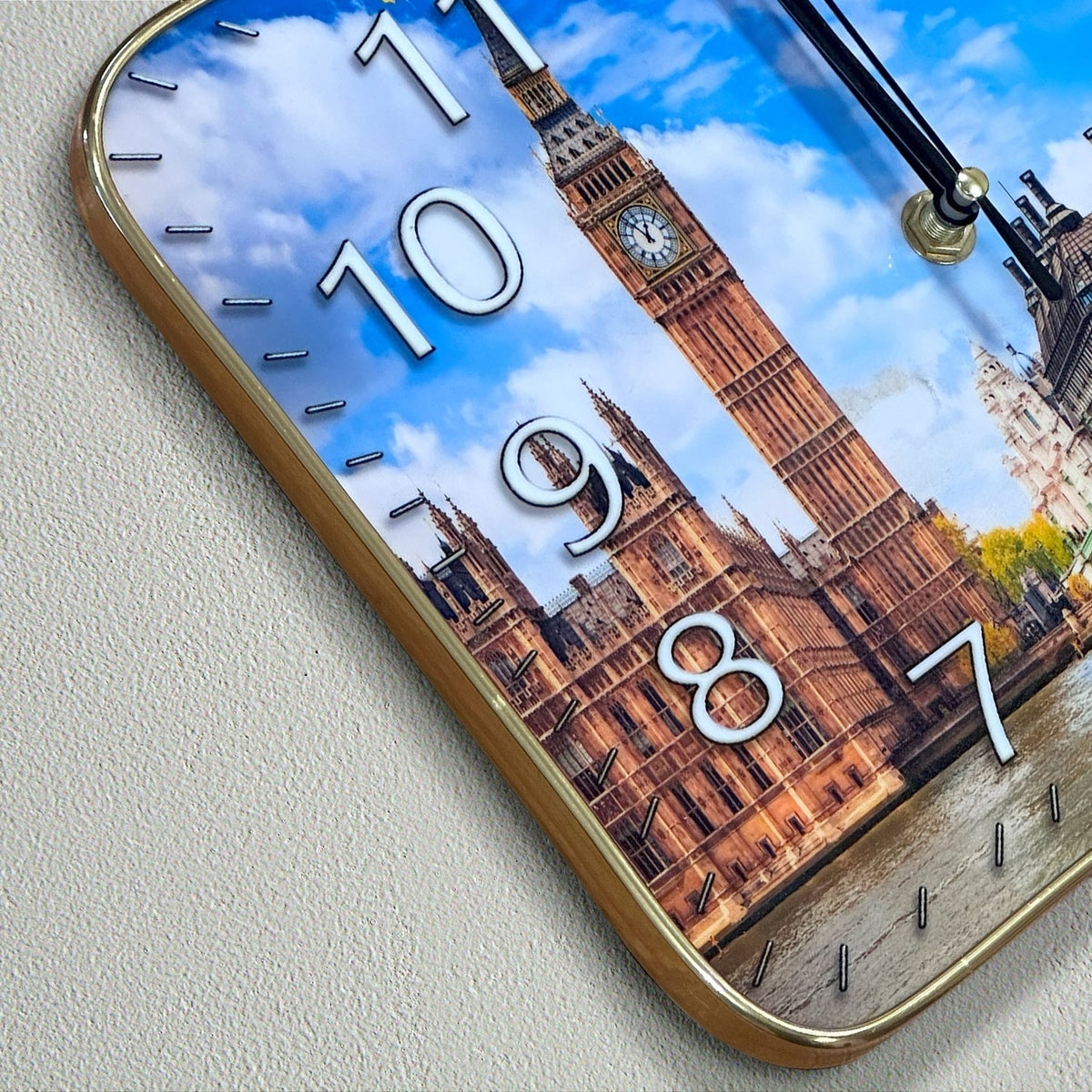 London Big Ben Wall Clock – 25 x 20 cm, Autumn Westminster Picture - photo 7