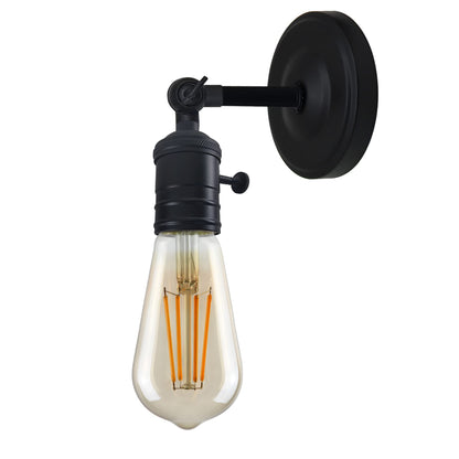 Wall Lamp Holder with Switch – Pack of 2, E27