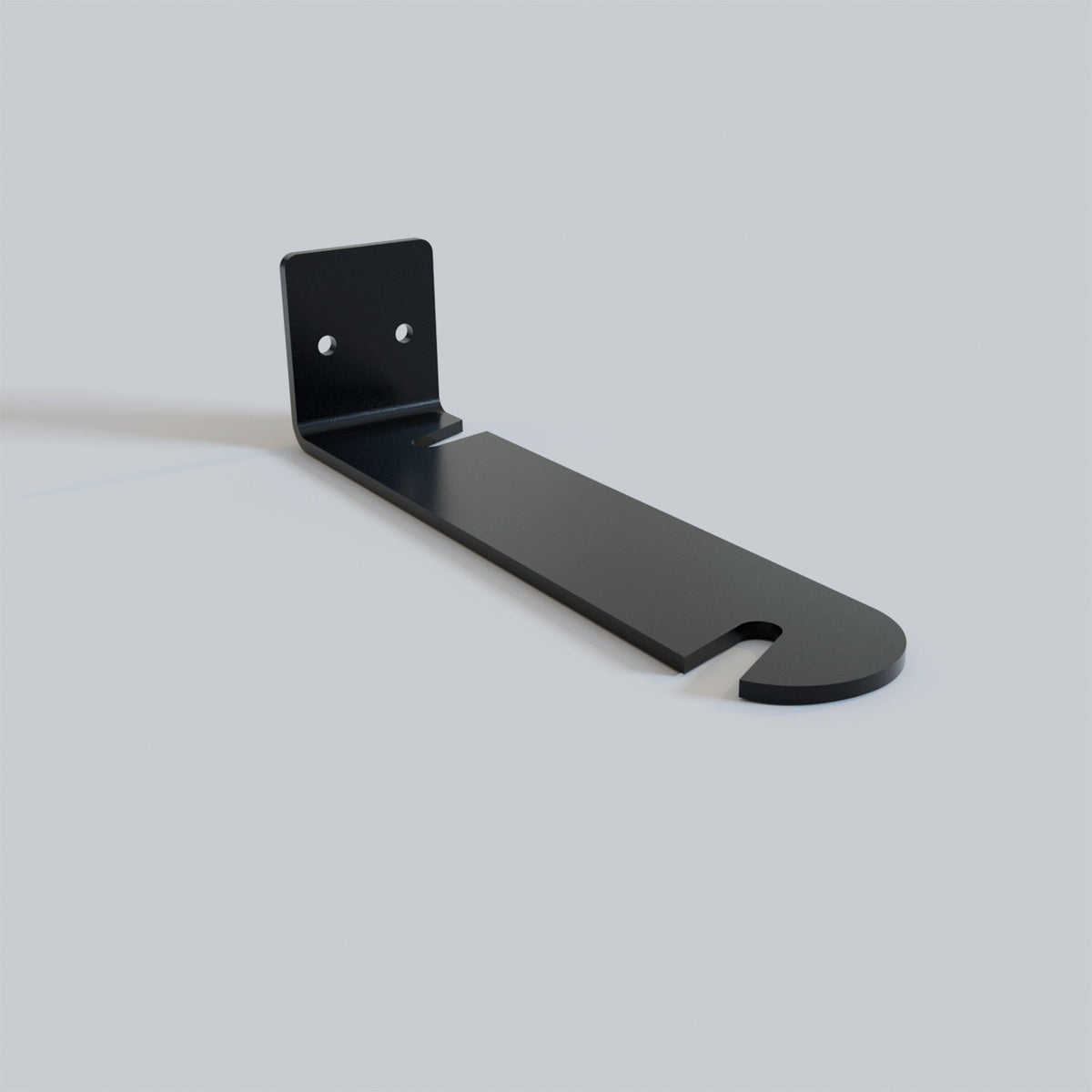 Wall Bracket for Lamp Holders – 9 Colours, or Plug-In Wall Light Kit - Black, Slotted Bracket 140 mm, Single