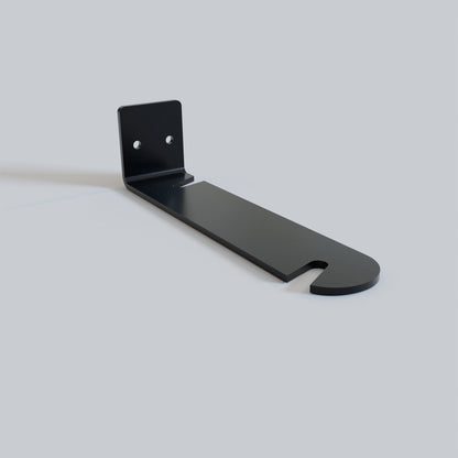 Wall Bracket for Lamp Holders – 9 Colours, or Plug-In Wall Light Kit - Black, Slotted Bracket 140 mm, Single