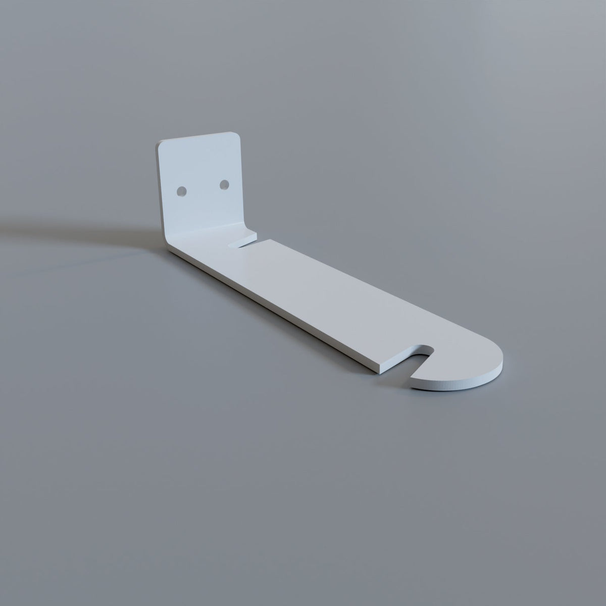 Wall Bracket for Lamp Holders – 9 Colours, or Plug-In Wall Light Kit - White, Slotted Bracket 140 mm, Single
