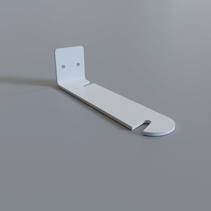 Wall Bracket for Lamp Holders – 9 Colours, or Plug-In Wall Light Kit - White, Slotted Bracket 140 mm, Single