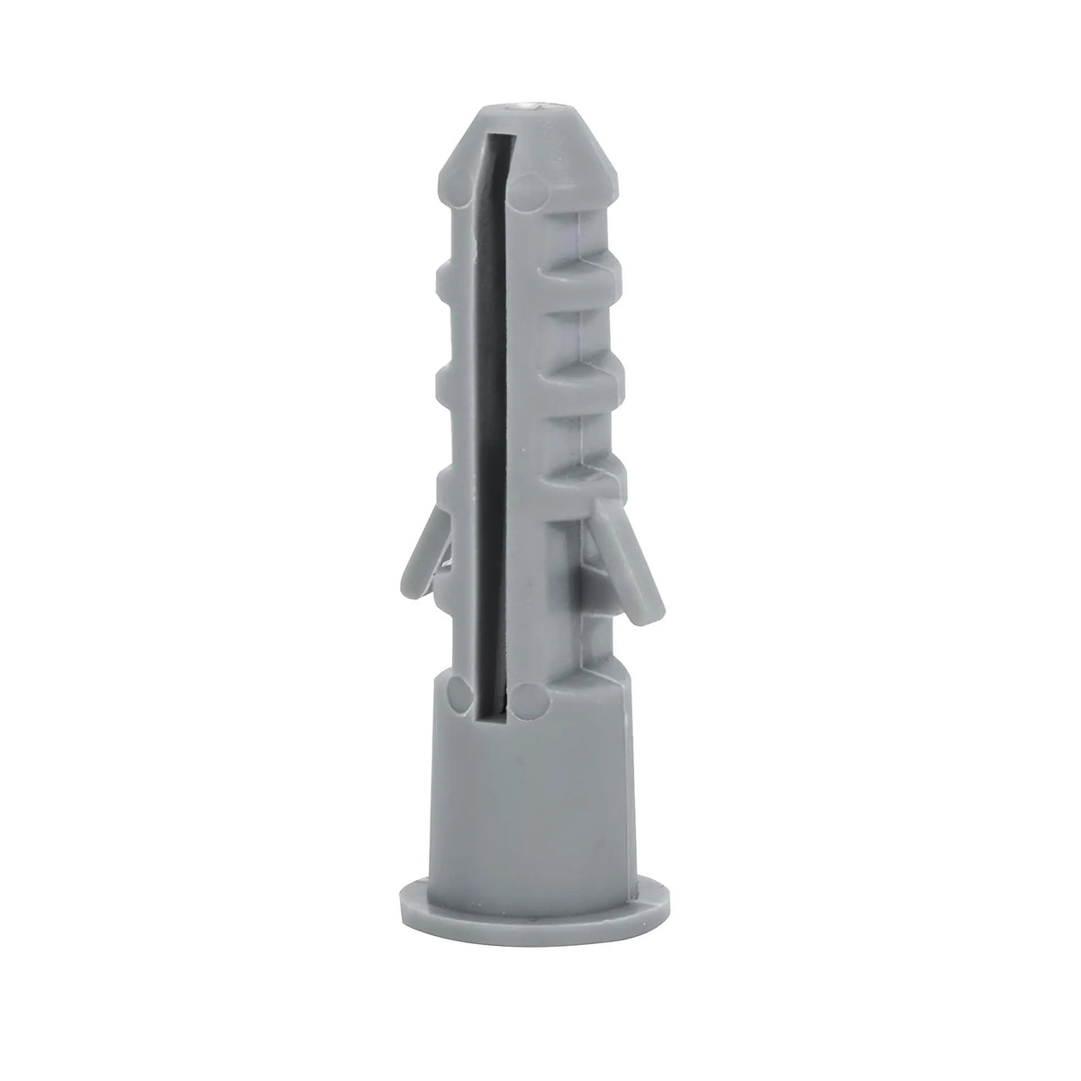 Grey Plastic Wall Plugs, Pack of 100 – 8, 10 or 12 mm, Plugs Only - 12 mm, 100 Plugs
