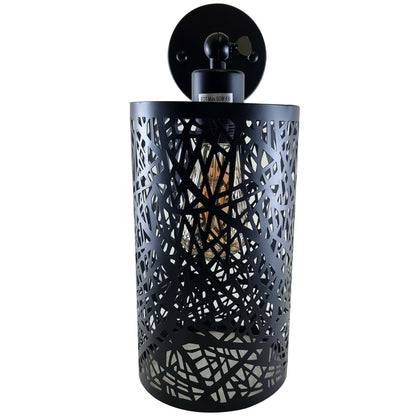 Wall Sconce with Perforated Cage – Black or Brushed Copper, E27 - photo 12
