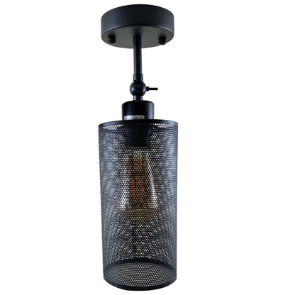 Wall Sconce with Perforated Cage – Black or Brushed Copper, E27 - photo 14