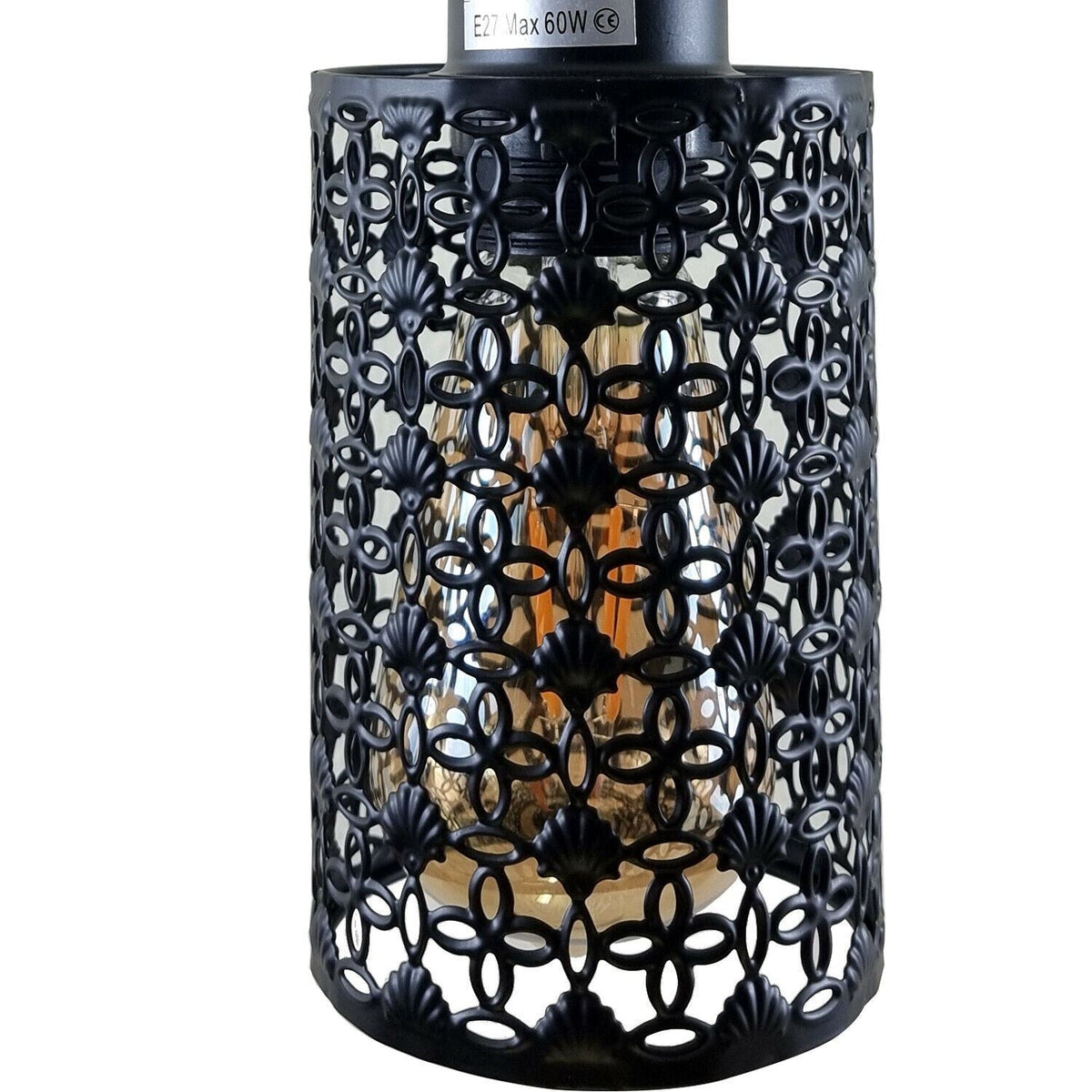 Wall Sconce with Perforated Cage – Black or Brushed Copper, E27 - photo 15
