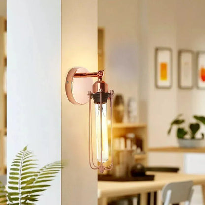 Adjustable Wall Sconce with Long Cage – Chrome, French Gold, Rose Gold
