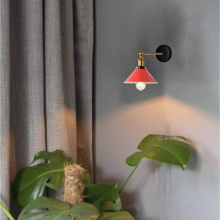 Swing Arm Wall Light with Flat Cone Shade – Pack of 2, Black or Brass - photo 17