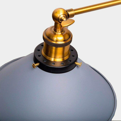 Swing Arm Wall Light with Flat Cone Shade – Pack of 2, Black or Brass - photo 26