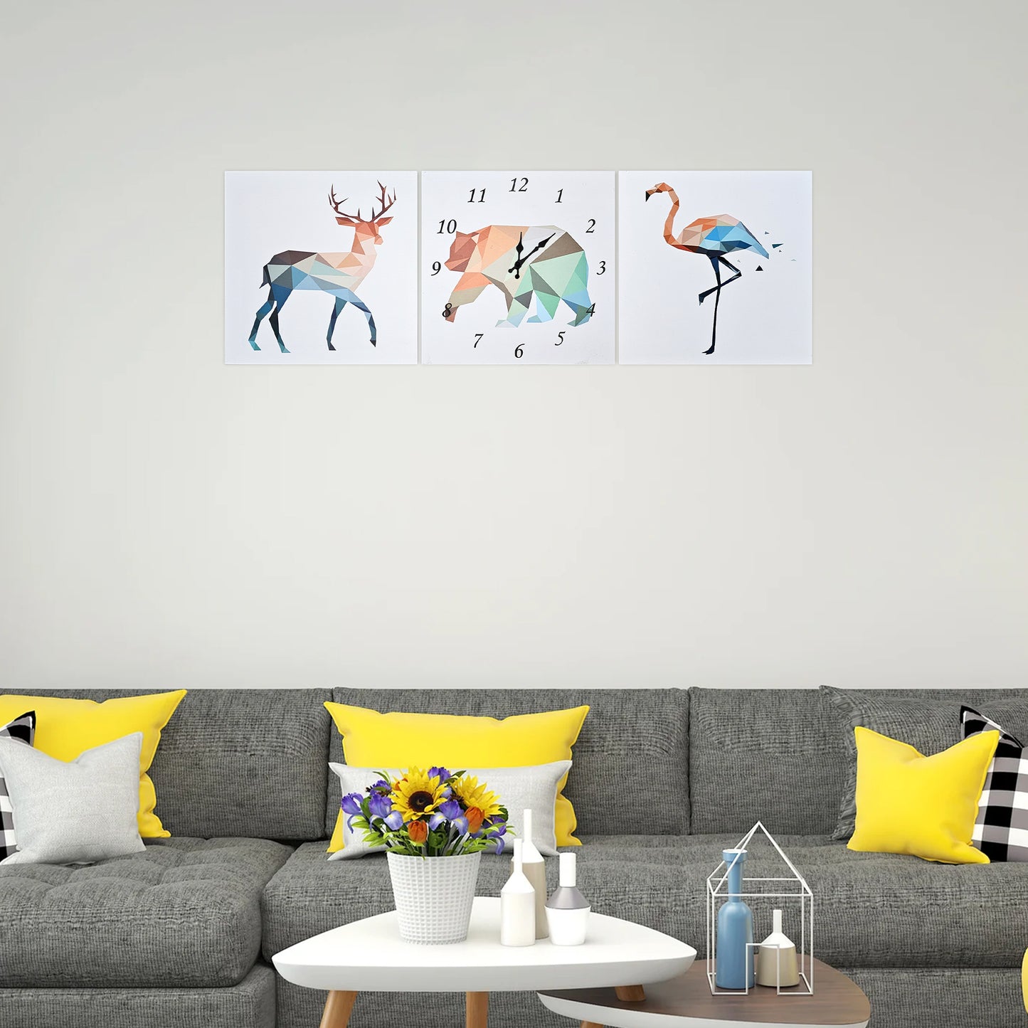 Animal Painting Wall Clock