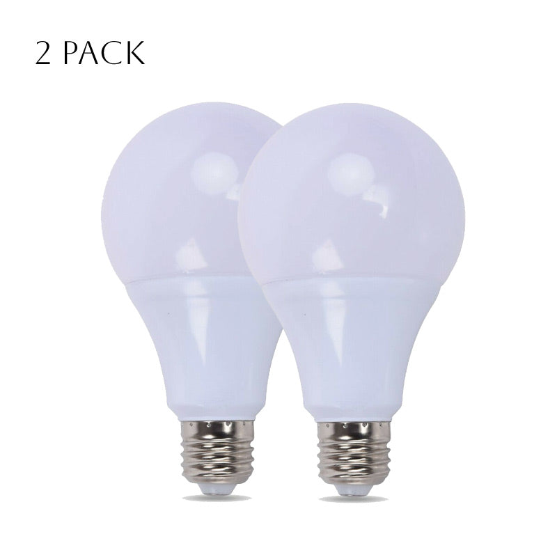 Warm White LED GLS Bulbs – E27 & B22 - E27, 18W, Pack of 2