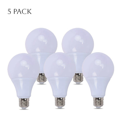 Warm White LED GLS Bulbs – E27 & B22 - E27, 18W, Pack of 5
