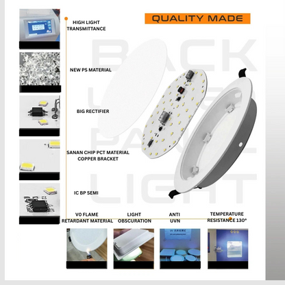 Round Recessed LED Downlight 9W – Cool White 6000K - photo 4