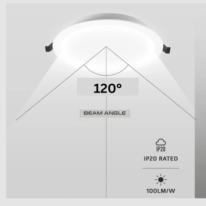 Round Recessed LED Panel Downlight 12W – Cool White - photo 6