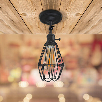 Water Lily Wire Cage Lamp Shade – Black, Red or Rustic Red - photo 2
