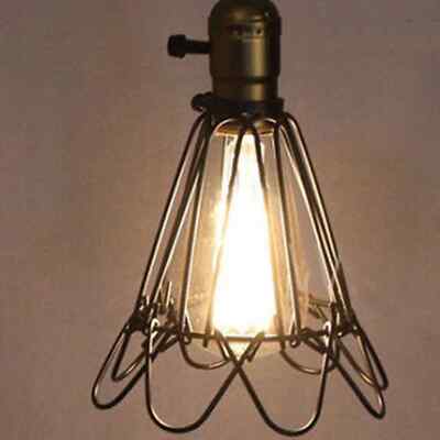 Water Lily Wire Cage Lamp Shade – Black, Red or Rustic Red - photo 4