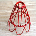 Water Lily Wire Cage Lamp Shade – Black, Red or Rustic Red
