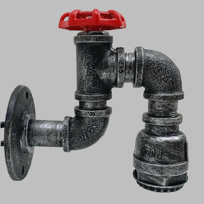 Water Pipe Valve Wall Light – 5 Finishes, E27 - photo 6