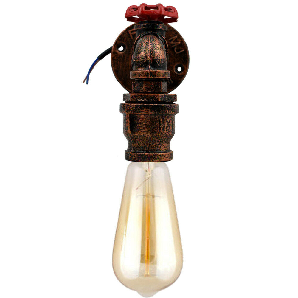 Water Pipe Valve Wall Light – 5 Finishes, E27 - photo 7