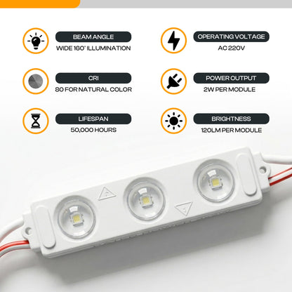 220V AC Waterproof LED Sign Modules – No Driver Needed - photo 3