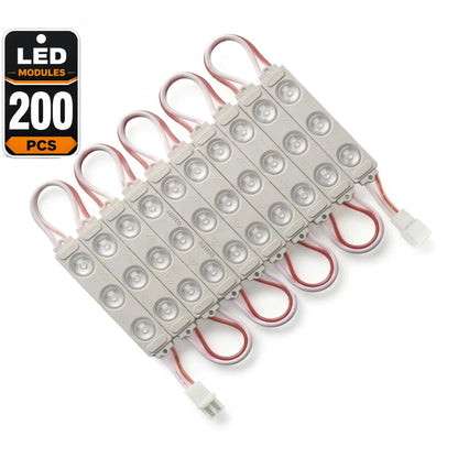 220V AC Waterproof LED Sign Modules – No Driver Needed - Cool White (Type 02), Pack of 200