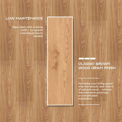 Self-Adhesive Vinyl Floor Planks, Pack of 36 – Wood Effect, 3 Colours - photo 12