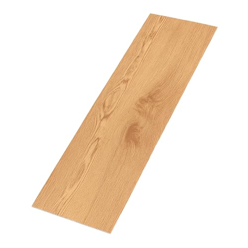 Self-Adhesive Vinyl Floor Planks, Pack of 36 – Wood Effect, 3 Colours - Light Brown
