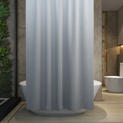 Gradient Fabric Shower Curtain 180 x 180 cm – Waterproof, Hooks, Assorted Colour - photo 10