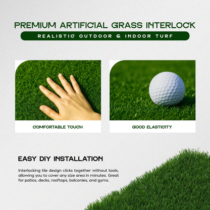 Artificial Grass Interlocking Tiles – 30 x 30 cm, Packs of 6, 9 or 16 - photo 5